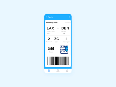 Daily UI #024 - Boarding Pass daily 100 challenge dailyui plane