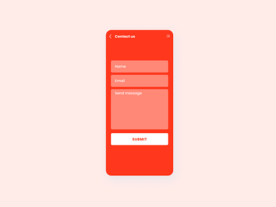 Daily UI #028 - Contact Us contact us daily 100 challenge dailyui