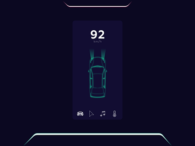 Daily UI #034 - Car Interface car interface daily 100 challenge dailyui