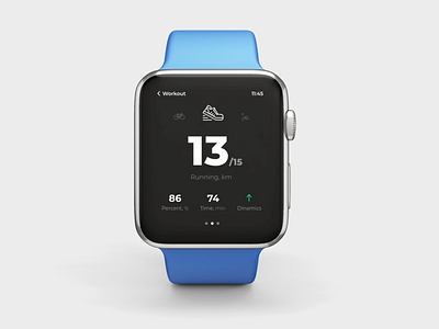 Daily UI #041 - Workout Tracker apple watch daily 100 challenge dailyui running workout tracker