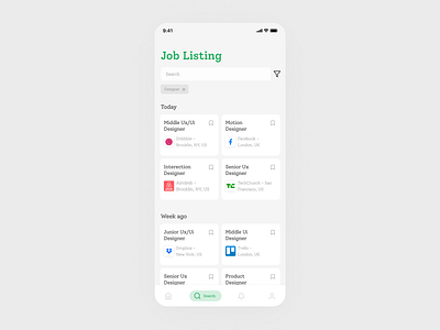 Daily UI #050 - Job Listing