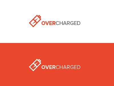 Overcharged [Friday Logo] brand branding design illustration logo overcharged paper vector