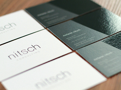 nitsch Business card branding business businesscard card cards consulting identity logo