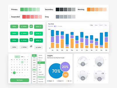 Orbit- Components design figma typography ui ux web