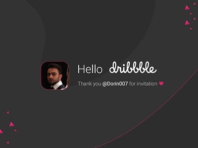 Hello amazing Dribbble dribbble hello dribble ui ux