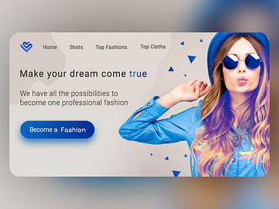 Landing Page - Daily UI 002 dailyui design fashion app landing page