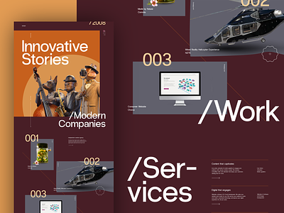Waxeye Redesign Concept II agency design ui ux web website