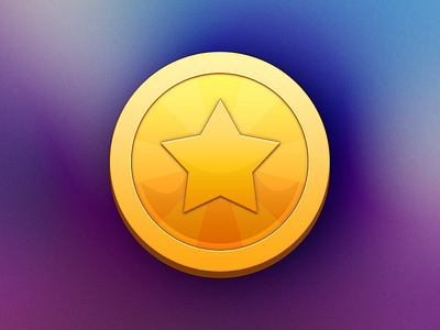 Coin coin game gold star