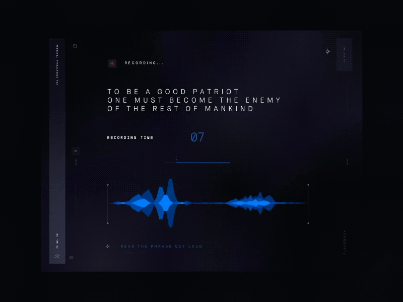 Condor Activation: Voice Modulation UI
