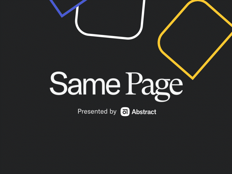Same Page Event Branding & Buffer Animation animation branding motion graphics typography