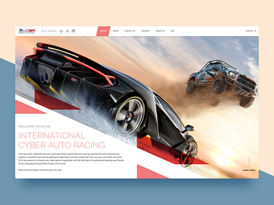 Incar design ui ux web web design webdesign website