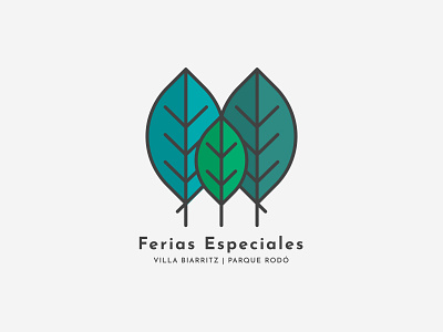 Ferias Especiales branding design illustration illustrator leaves leaves logo logo minimal tree uruguay vector