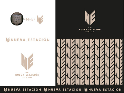 Nueva Estación - Restaurant bar branding design graphic design idenity identity branding identity design minimal restaurant typography uruguay