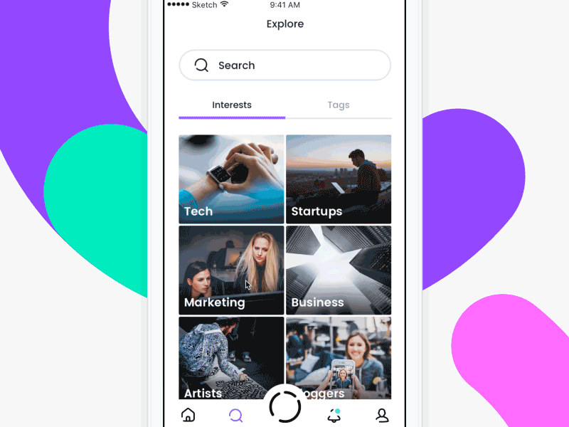 Motion Test with Framer app clean design framer images mobile motion snap tags ui ux