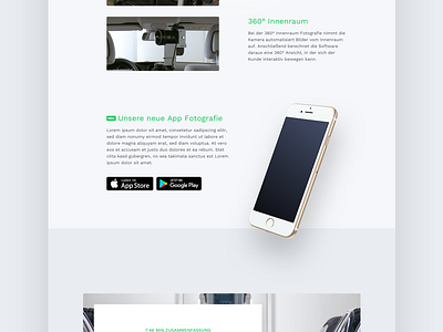 PrismaBox Part 2 - App app button cars googleplay graphic green landingpage typo ui ux webdesign website