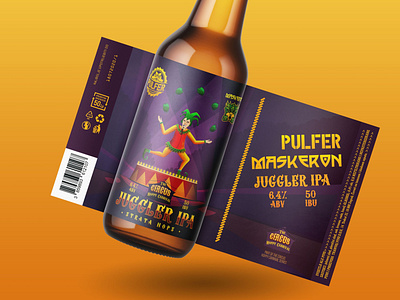 Beer label mockup for Juggler IPA