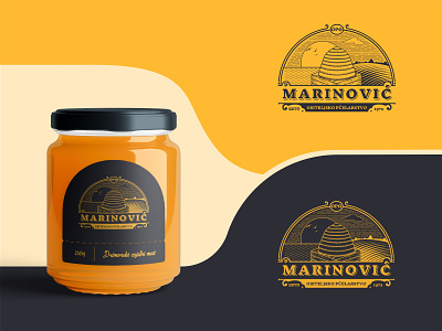 OPG Marinovic logo and honey jar