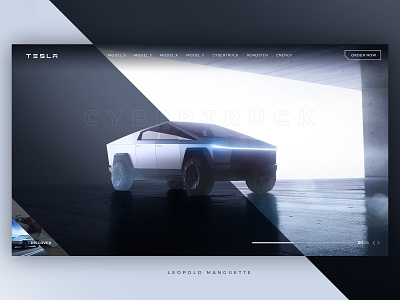 Tesla CyberTruck - Web Design adobe photoshop cybertruck design design app interface mars mockup photoshop supercar tesla ui design uiux ux design webdesign