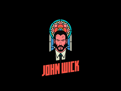 John wick graphic design illustration illustrator movie teeshirt vector vector art