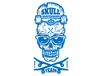 Skate Skull skate skateboard skull vector