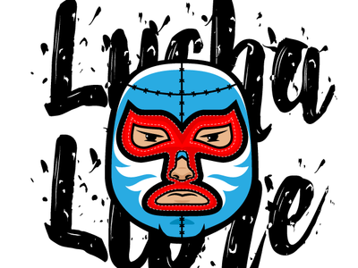Lucha libre adobe fun illustration illustrator logo mexico teeshirt vector art