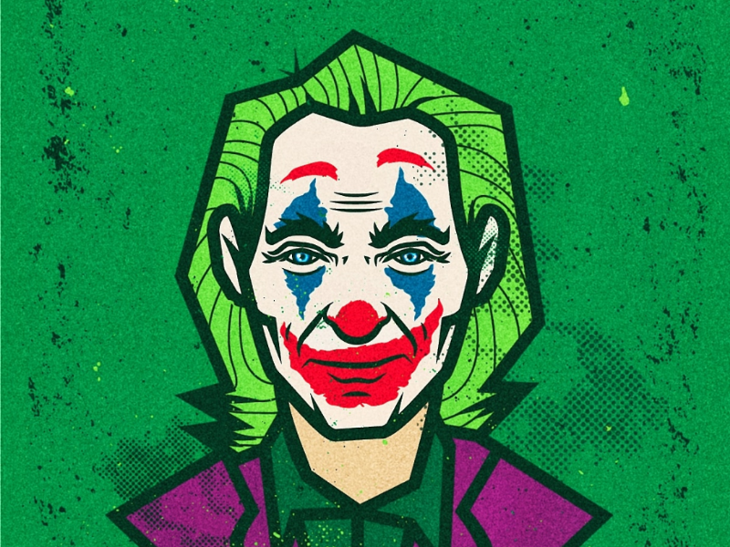The joker joker character movie illustrator illustration vector