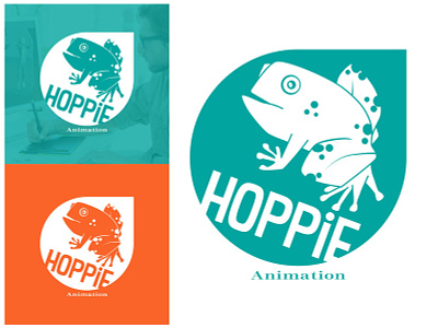 Hoppie Animation Logo design logo vector