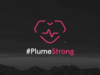 #PlumeStrong Logo Identity heart identity logo logomark