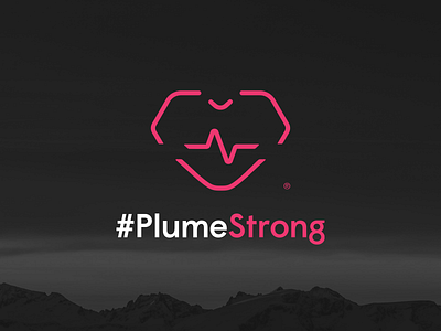 #PlumeStrong Logo Identity