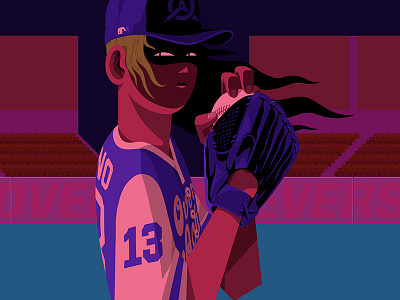 Pitcher animation baseball character design color concept design illustration planet rick sport style frame
