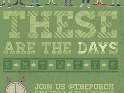 The Days illustration typography