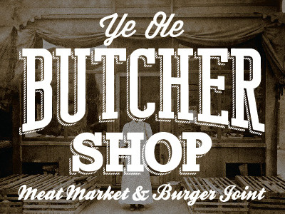 Butcher Shop logo butcher logo typography