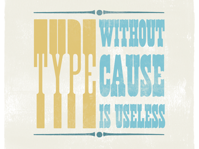 Type without cause 30doc typography