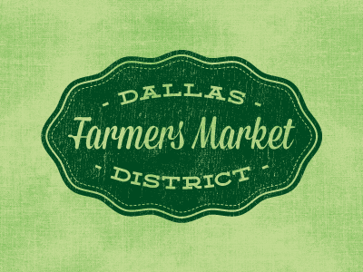 Farmers Market dallas farmers market farmers badge logo typography