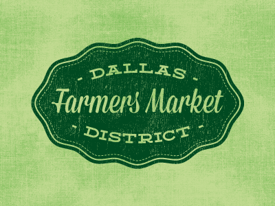 Farmers Market badge dallas farmers farmers market logo typography