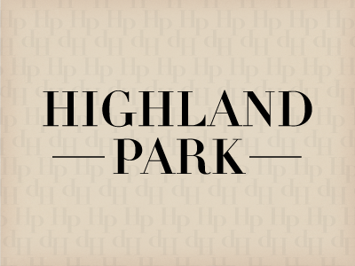 Highland Park dallas logo luxury pattern