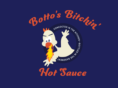 Hot Sauce Label design food illustration logo