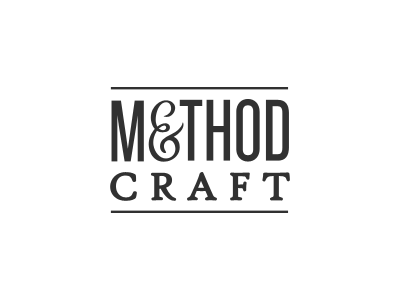 Method & Craft Logo - Stacked ampersand hightower logo