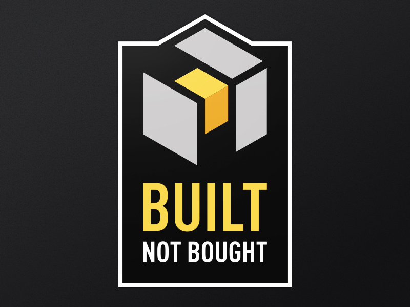 Built Not Bought by Phil Coffman on Dribbble
