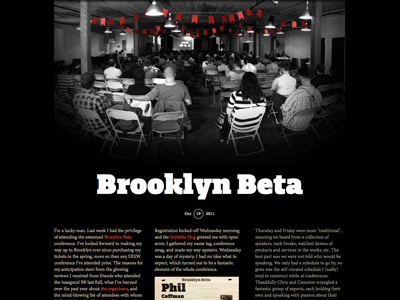 Brooklyn Beta art directed article brooklyn beta commentary
