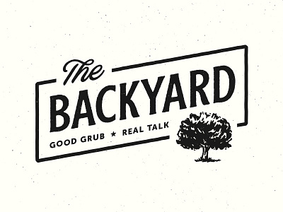 The Backyard blackbike branding logo rough cut