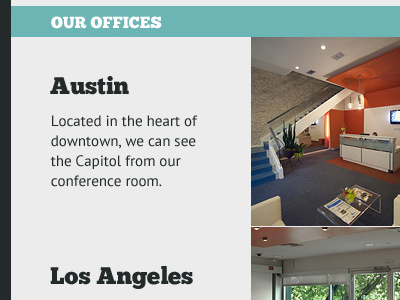 Our Offices austin chunk five gray los angeles photos pt sans