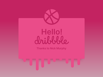 Hello Dribbble!