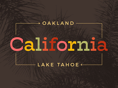 California design typography
