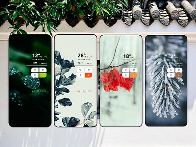 the seasons icon a day ui ux 清晰的设计 苹果手机 设计