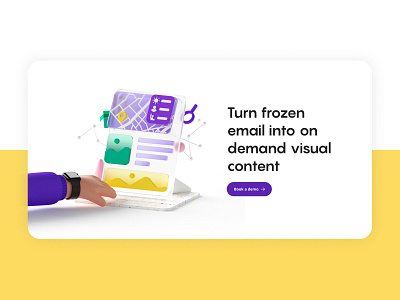 Reelevant baseline 3d animation baseline branding design identity illustration landing page website