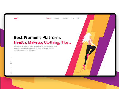 Women's Platform design illustration illustrator logo design ui ux vector web website