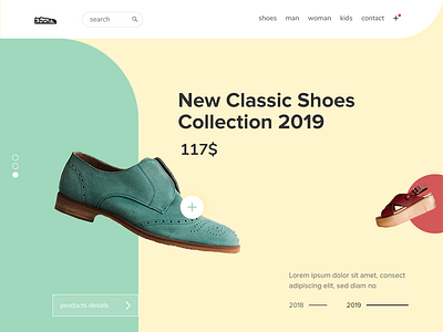 New Classic Shoes design illustrator logo logo design ui ux web website
