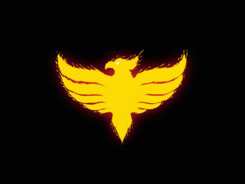 Wellington Phoenix 2d animated logo fire football humansxrobots phoenix soccer wellington yellow