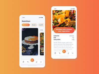 Mobile app for nutrition and fitness android app design figma ios ios app landing page logo ui ui ux ux web website